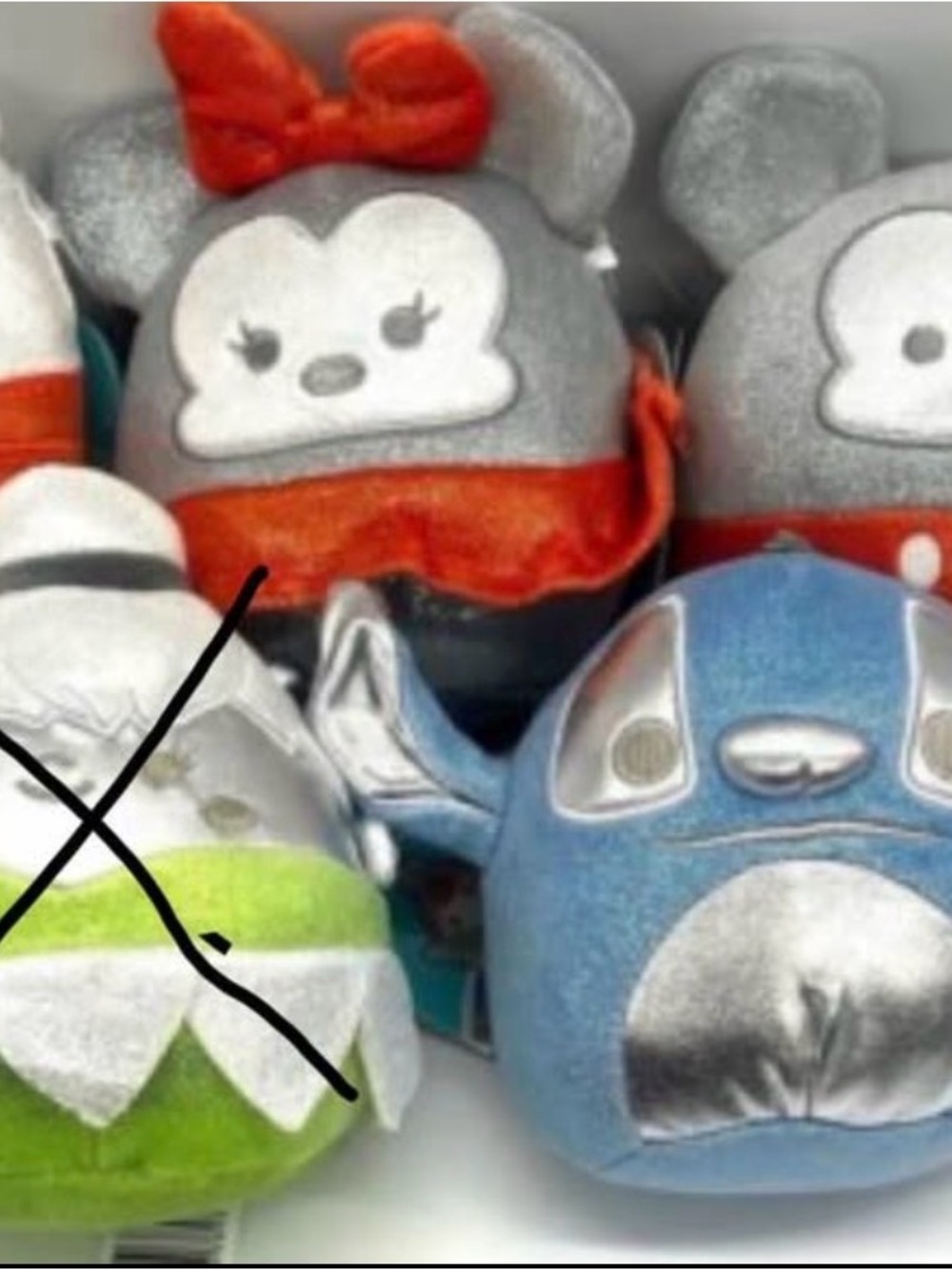Disney Mickey, Minnie, Stitch and Pooh Squishmallow